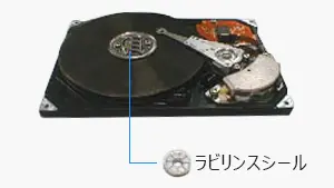 パソコンのHDDモータのラビリンスシール